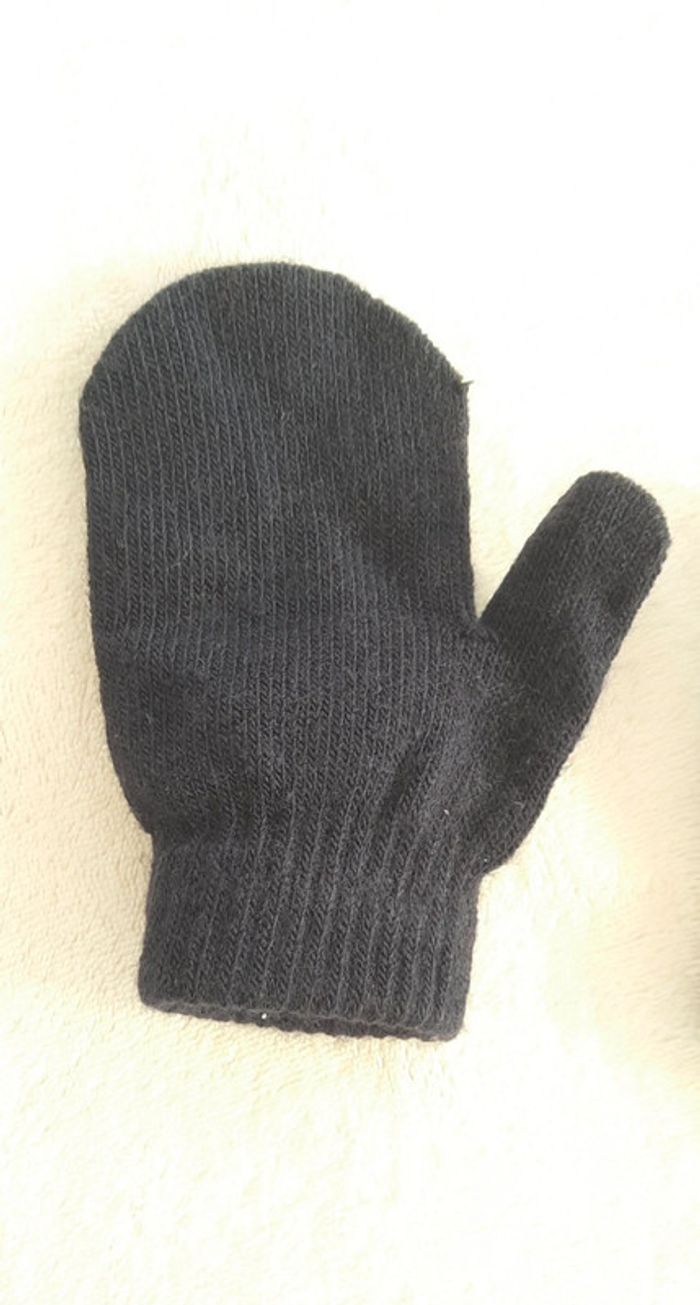 Moufle noir 6 mois à 2 ans - photo numéro 2