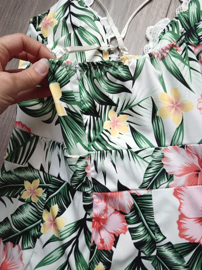 Combishort fleurie tropical T.34/36 - photo numéro 4