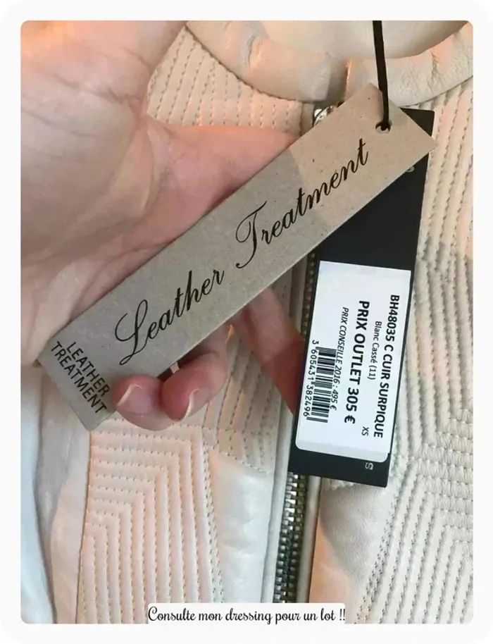 Veste cuir ikks avec étiquette - photo numéro 5