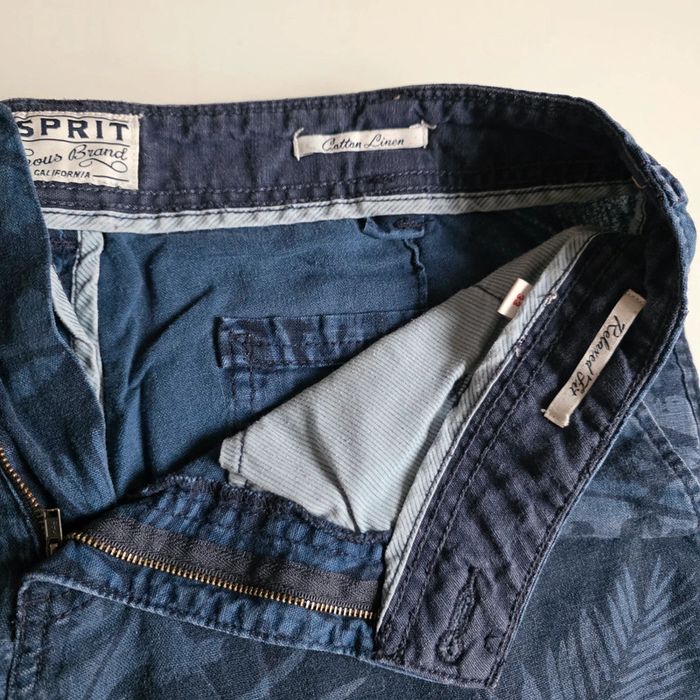 2 shorts en toile m, bleus - photo numéro 9