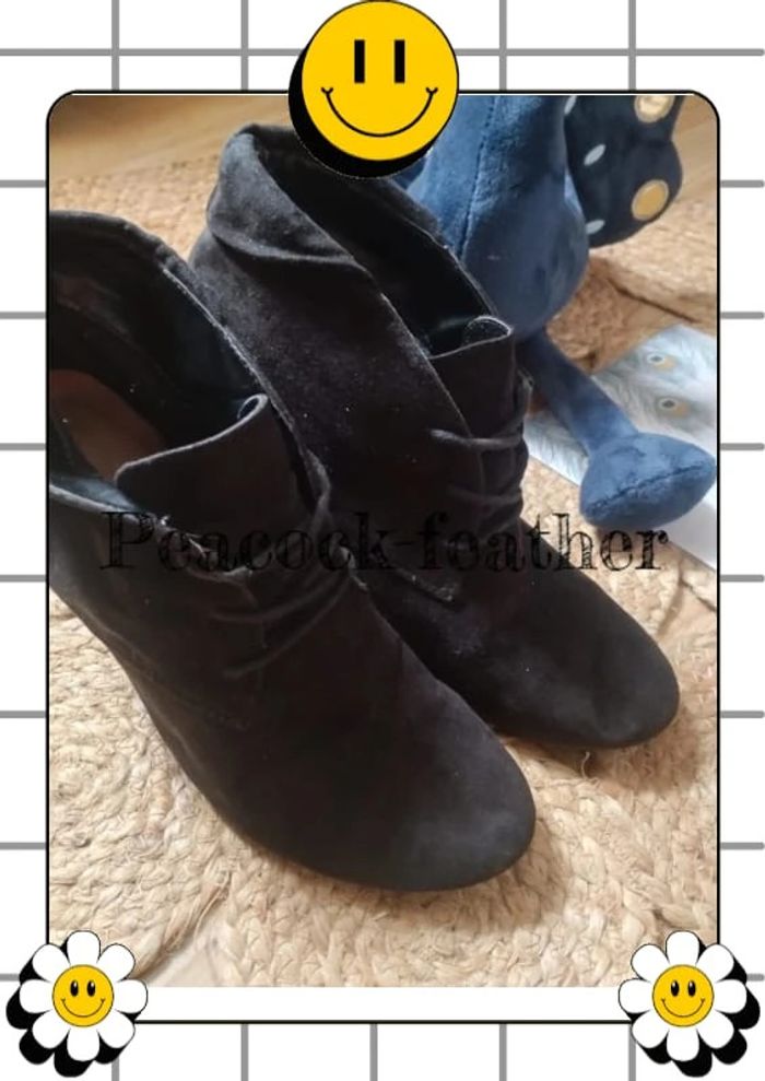 Bottines à talons noires 36 - photo numéro 5