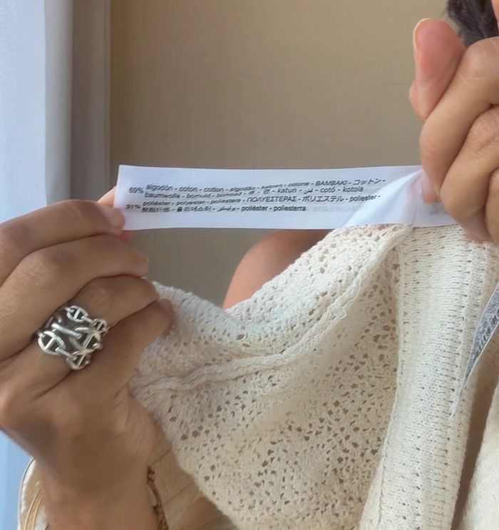 Haut Zara en crochet écru S TBE - photo numéro 5