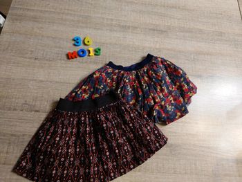 2 jupes fantaisies - 3ans