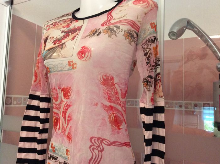 Tunique Voile Grise PROMOD Taille 38 - Neuve Sans étiquettes - Coupe Régulière