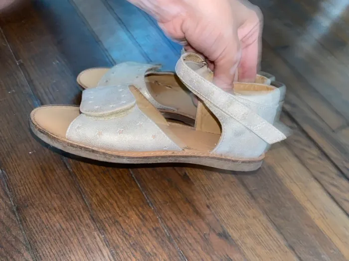sandales cuir Stups taille 30 portées - photo numéro 2