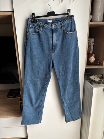 Jean droit camaïeu bleu taille M 