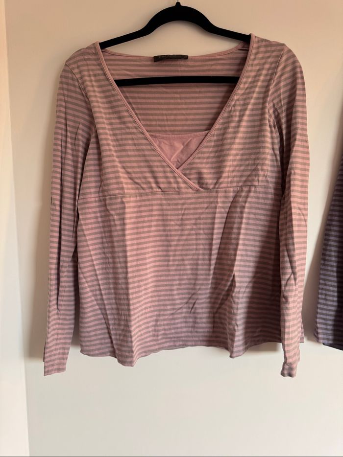 Lot de 3 top / haut de maternité. Idéal allaitement. Taille 38, 40. - photo numéro 2