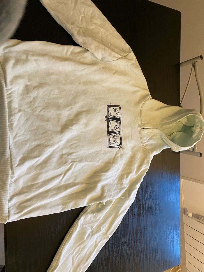 Pull manga blanc - photo numéro 3