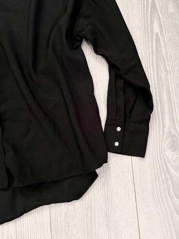 Chemise viscose oversize noire taille S/M