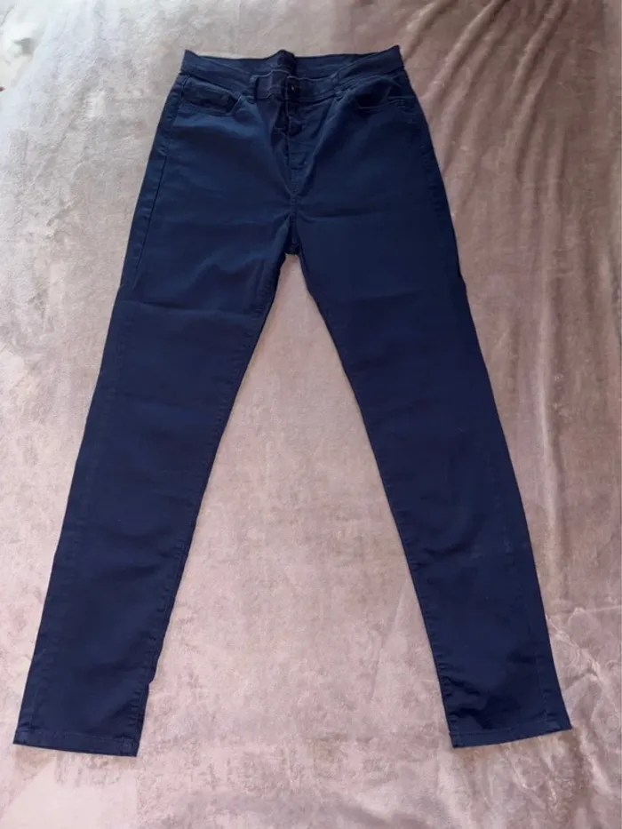 Jean bleu marine femme taille 42 Impaqt Jeans en très bon état. - photo numéro 5