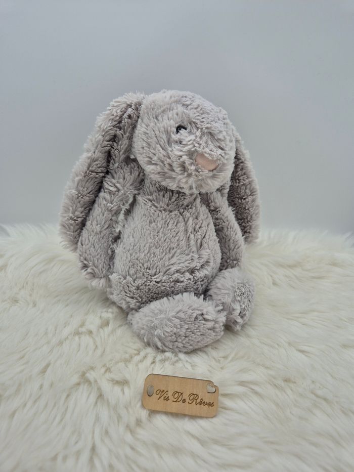 Doudou Lapin Bashful Jellycat Gris