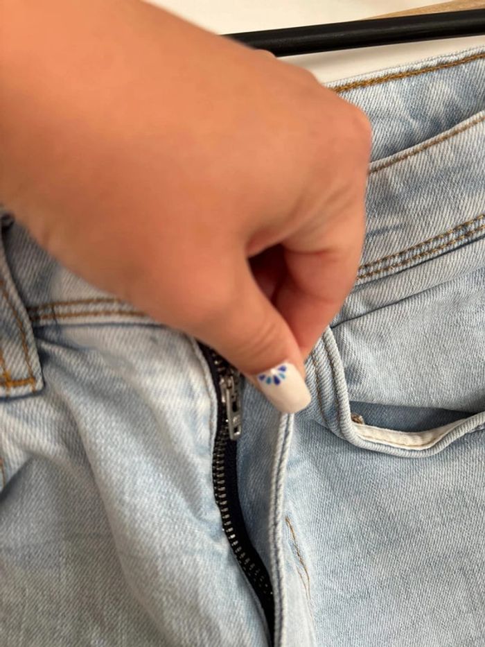 Jean bleu clair Zara taille 38 - photo numéro 6