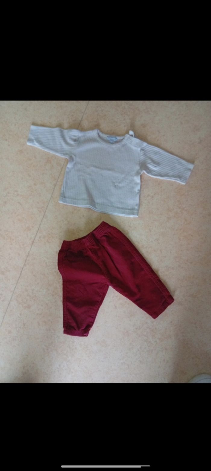 Ensemble garçon taille 6 mois