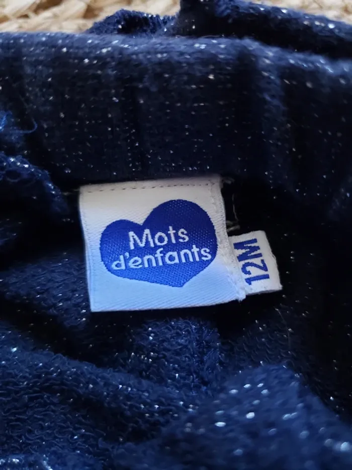 Pantalon à paillettes 12mois - photo numéro 3