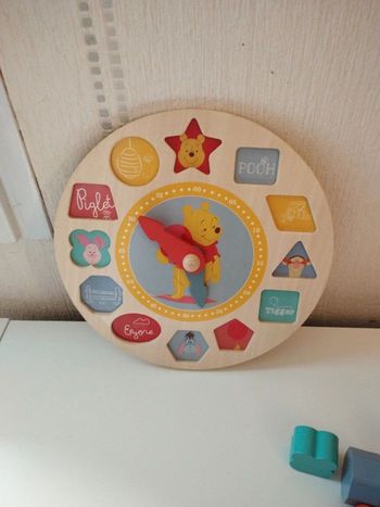 Horloge en bois Winnie l'ourson