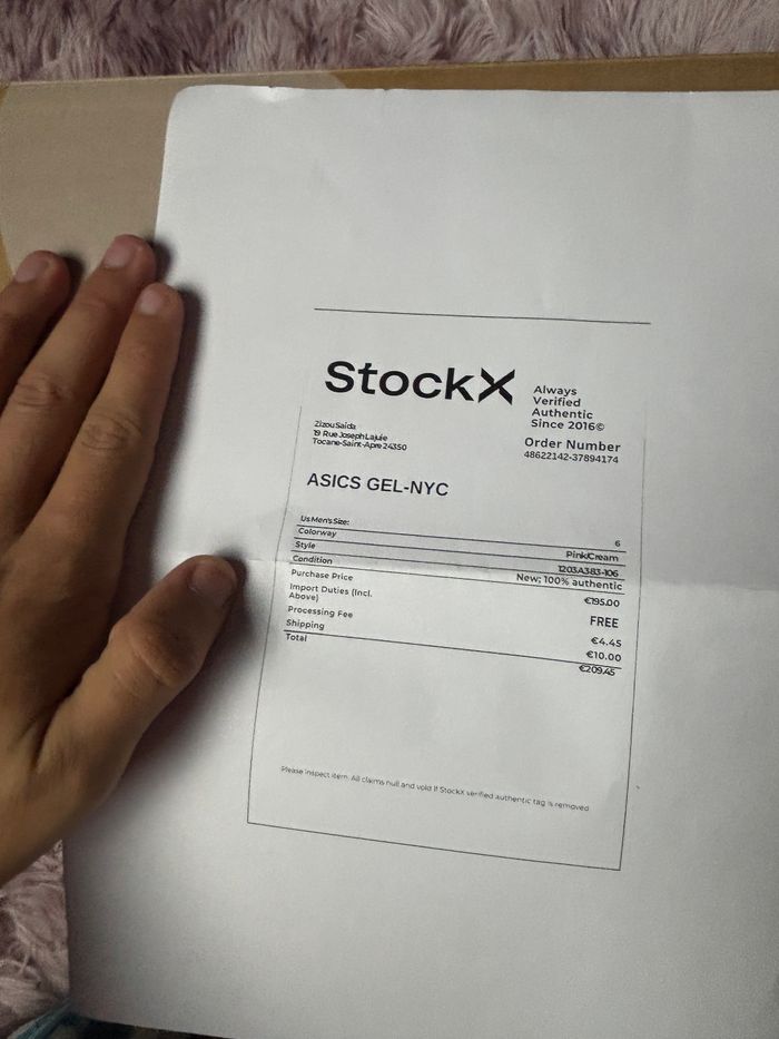 Asics GEL NYC bleu cream bleu neuve taille 41.5 - photo numéro 7