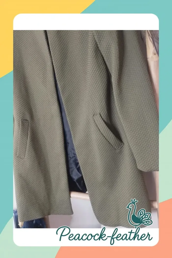 Veste longue kaki 36 - photo numéro 3