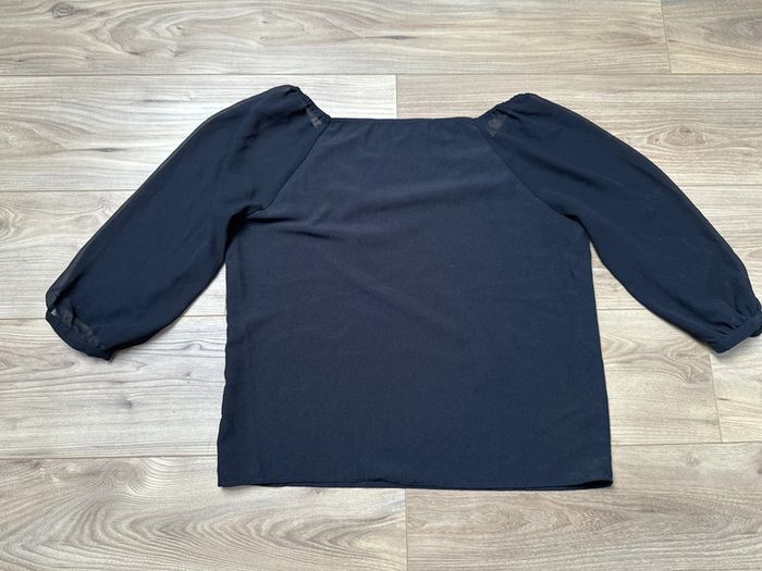Blouse noire manches trois quart - photo numéro 2