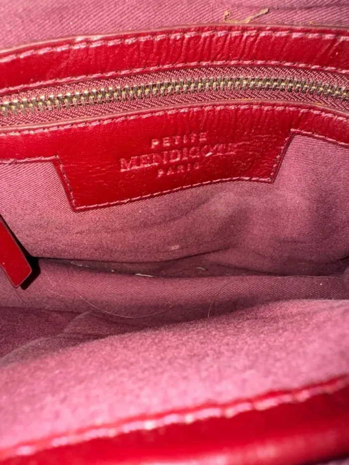 Sac à bandoulière bordeaux Petite Mendigote paris - photo numéro 6