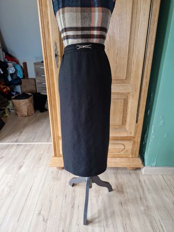 Magnifique jupe crayon noire vintage taille 42