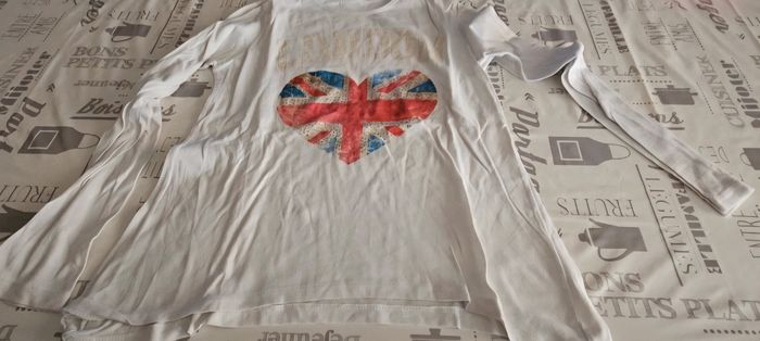 9 tee-shirts manches longues filles 10 ans - photo numéro 6