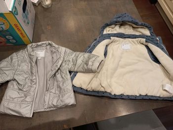 Double manteau fille 18 mois