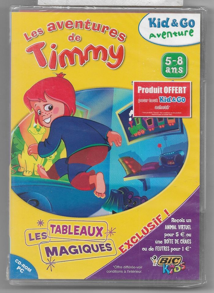 LES AVENTURES DE TIMMY - Les Tableaux Magique / Jeu PC Neuf sous blister Scellé