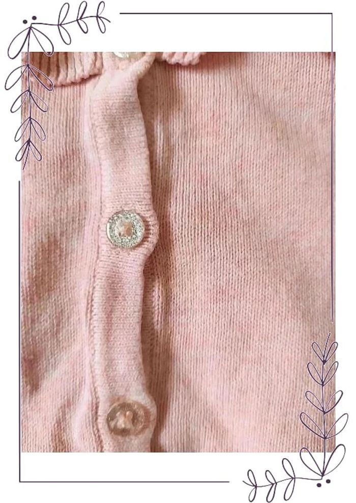 Gilet coton rose Primark 6-9 mois 74 cm - photo numéro 4