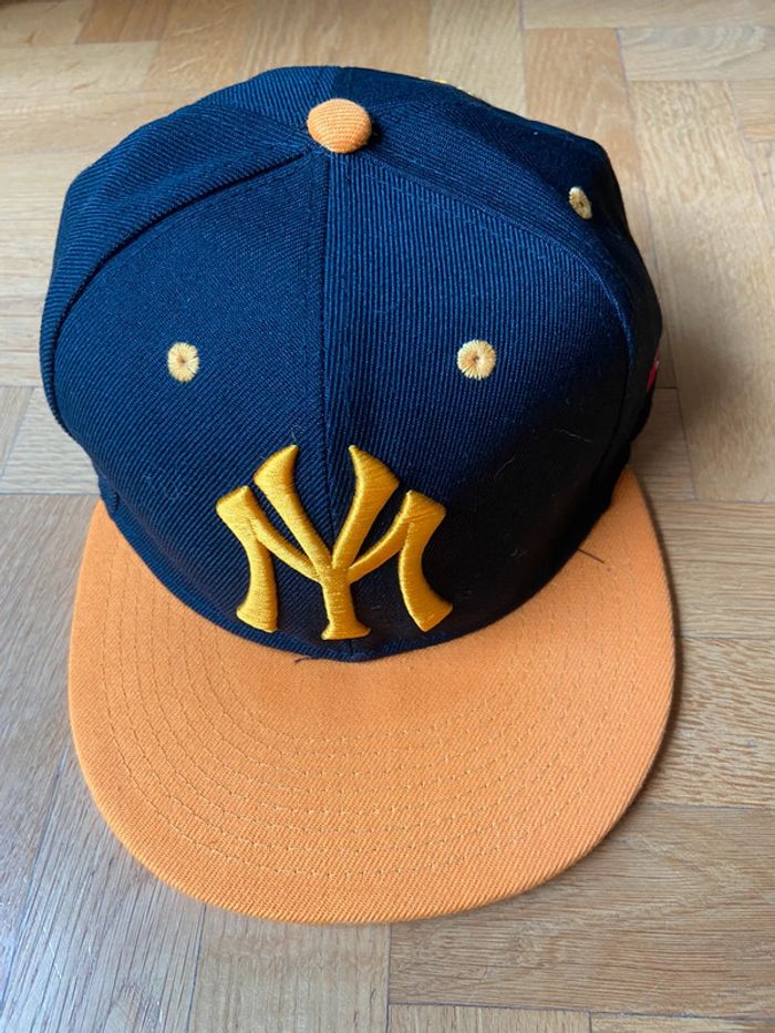 Casquette noir/orange ymcmb officiel neuf