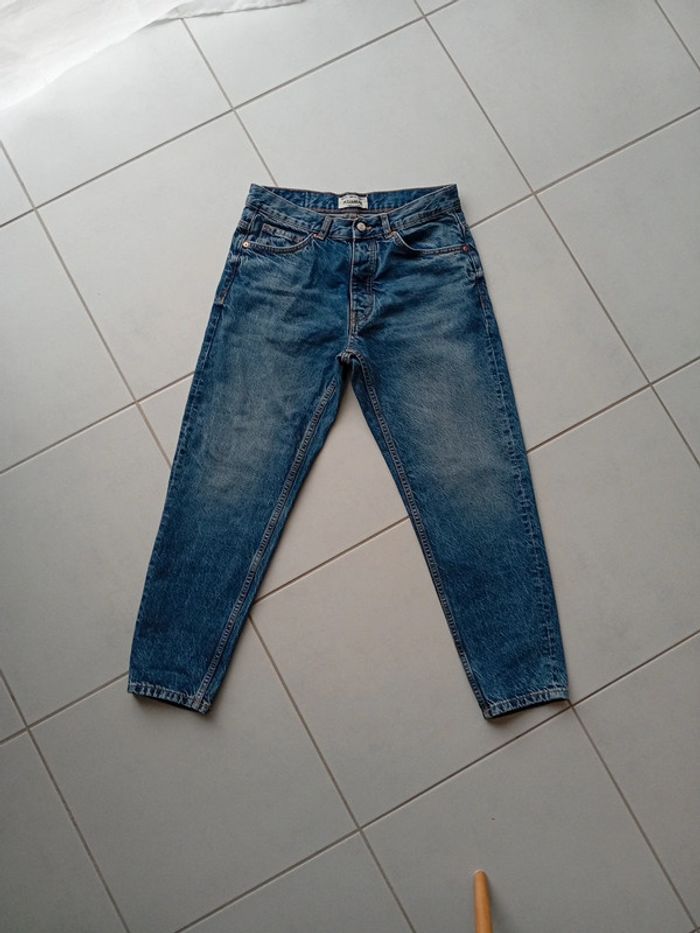 Pull&Bear - Jean Denim Standard Dark Blue - 100% coton