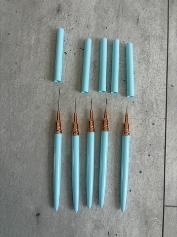 Lot de 5 pinceaux pour nail art