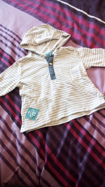 Tee shirt à capuche Verbaudet