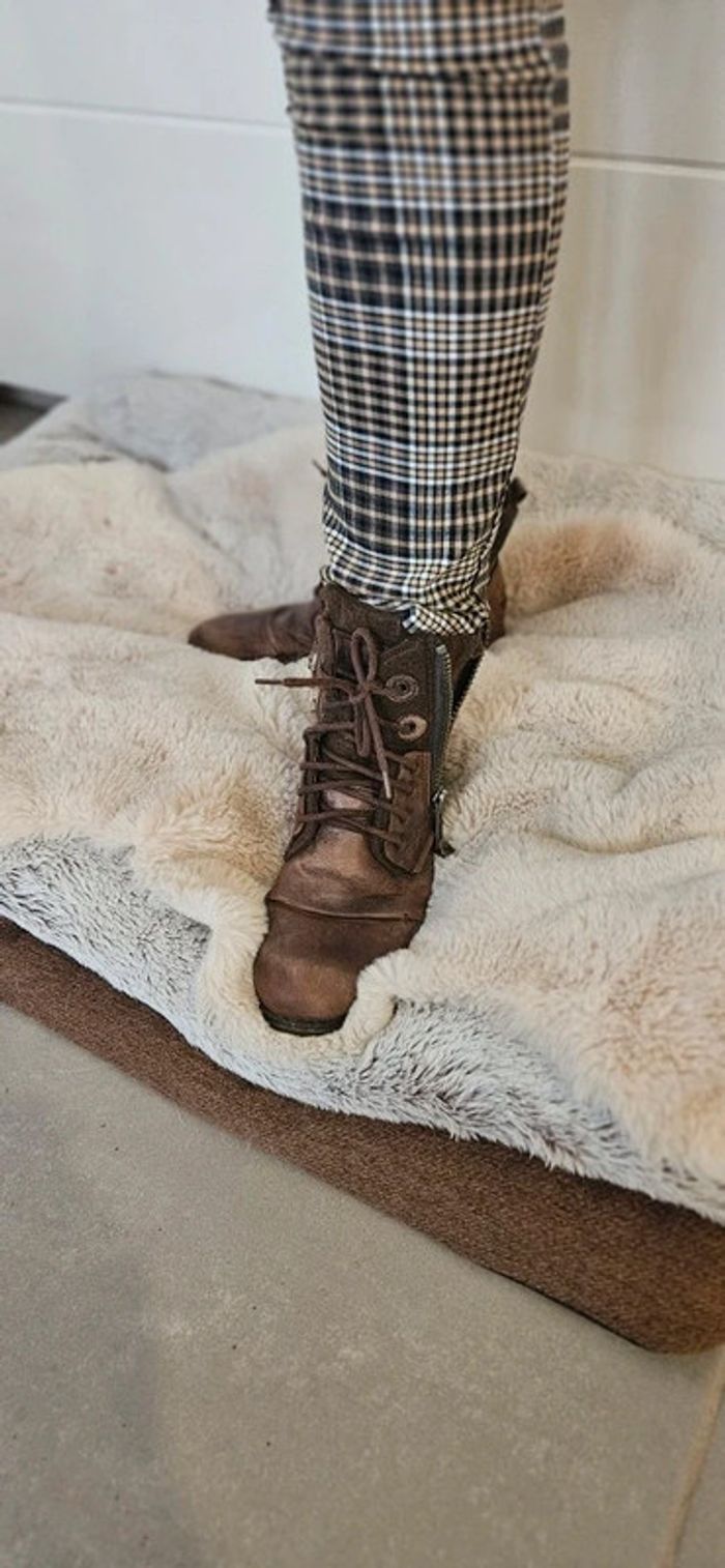 Chaussures cuir Bunker marron 40 - photo numéro 4
