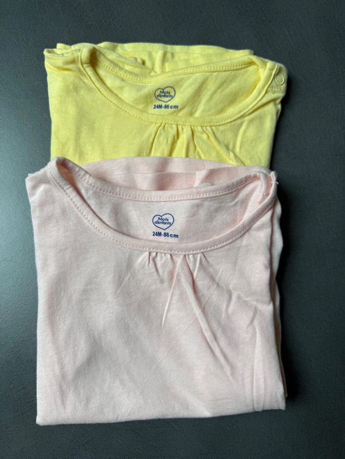 Lot t shirts 24 mois