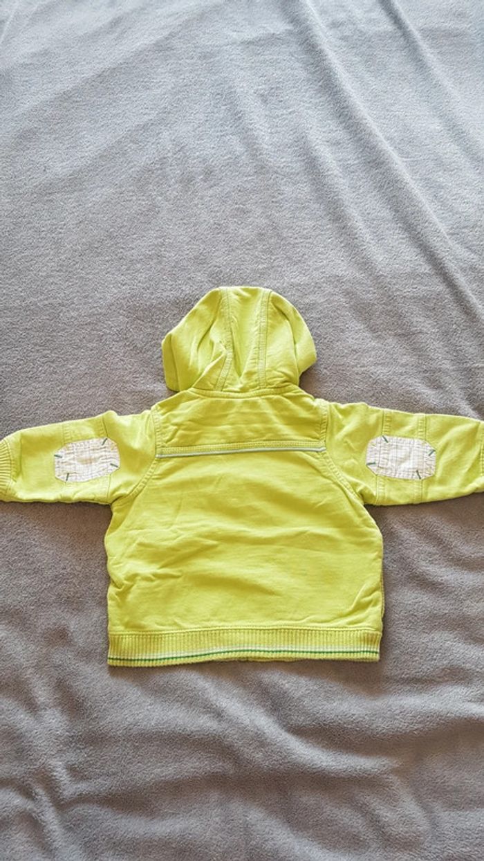 Veste zippé vert anis sergent major - photo numéro 4