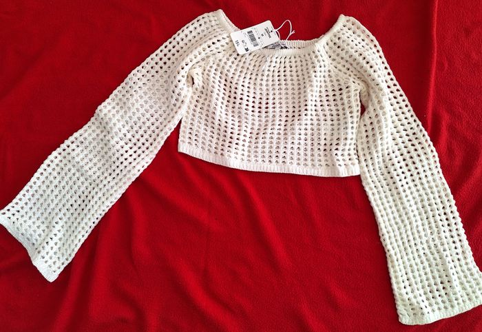 NEUF ! CARDIGAN COURT ECRU - TAILLE M - JENNYFER