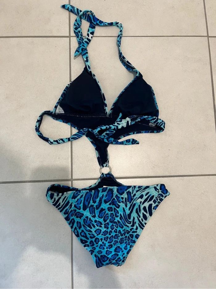 Maillot de bain 1 pièce Léopard bleu Taille S / M Leonado - photo numéro 2
