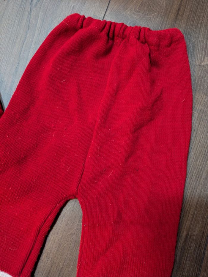 Ensemble noël robe et pantalon 12 mois fruit de ma passion - photo numéro 3