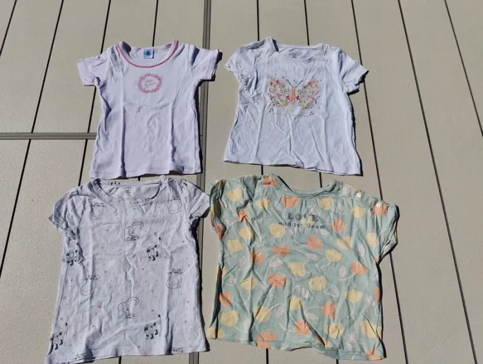 Lot tee shirts fille 5 ans