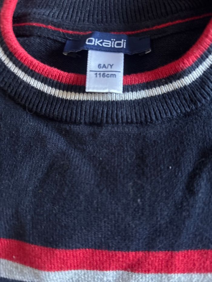 Vends pull okaidi 6 ans très bon état - photo numéro 3