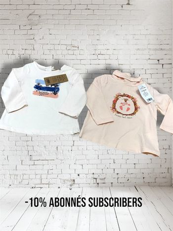 2 polos neufs jamais porté tape à l’œil