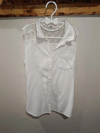 🌟Chemisier fille 12 ans blanc TBE 🌟