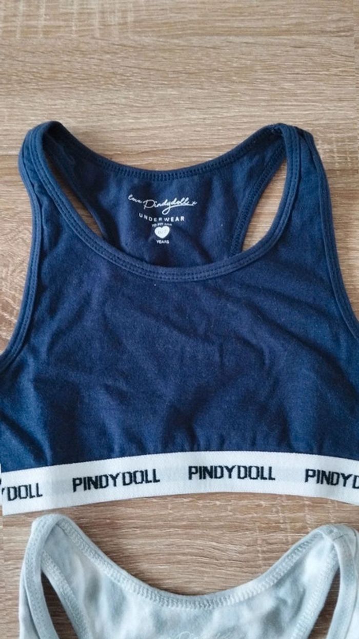 Lot de deux brassières fille pyndy doll taille 6/7 ans - photo numéro 3