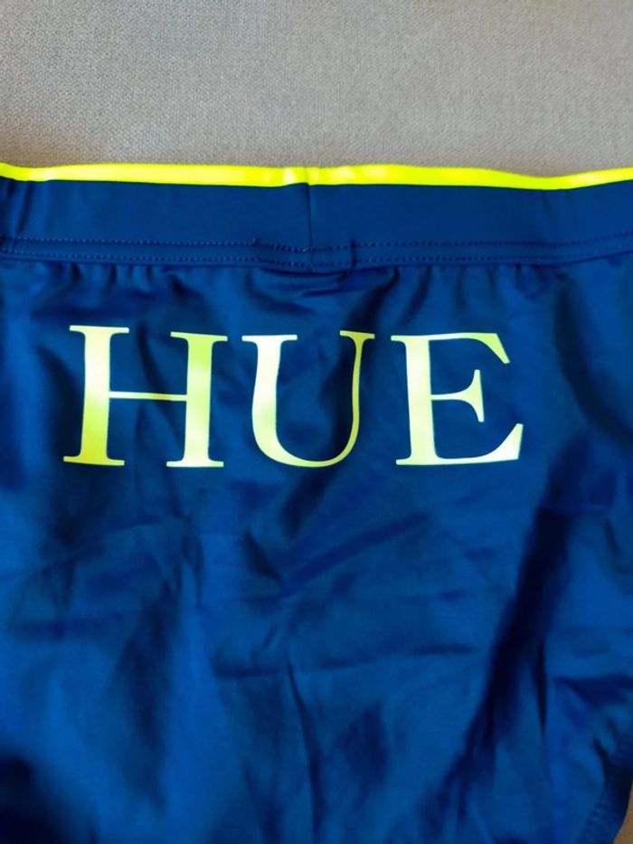 Maillot de bain homme HUE Neuf – Bleu marine & jaune fluo - photo numéro 9