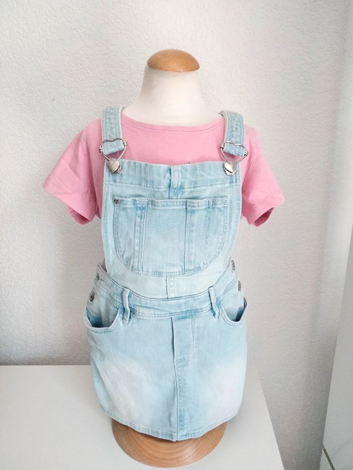 Robe salopette jeans - H&M - - photo numéro 3