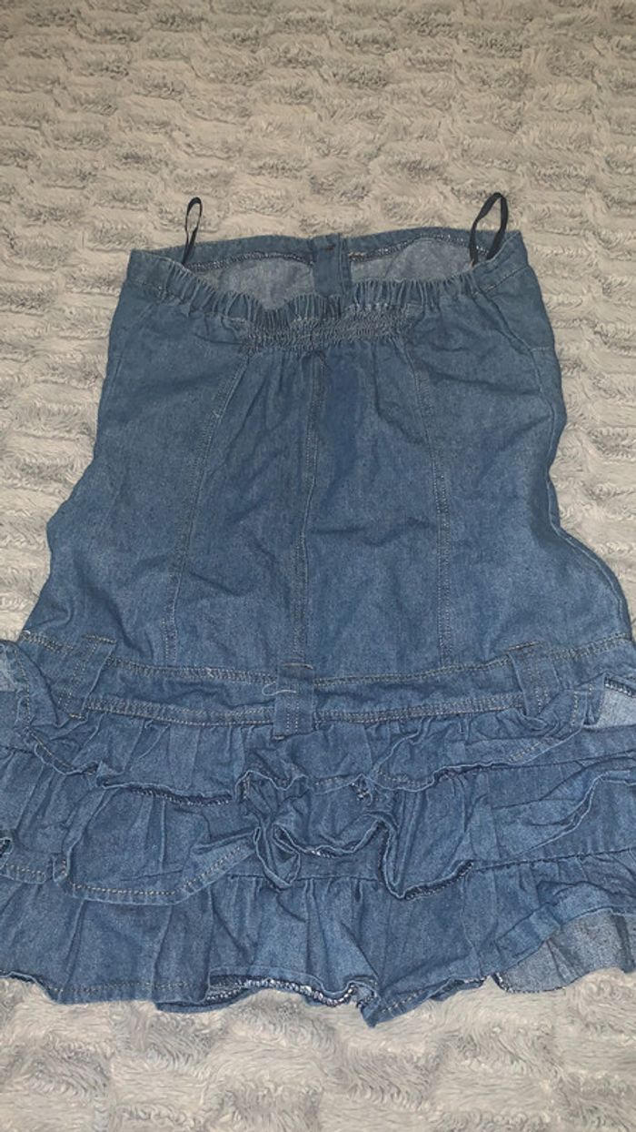 Haut en jeans sans bretelles ADC taille S/M - photo numéro 2