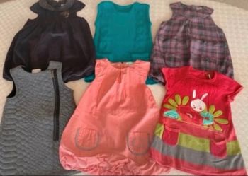 Lot 6 robes hiver 18mois