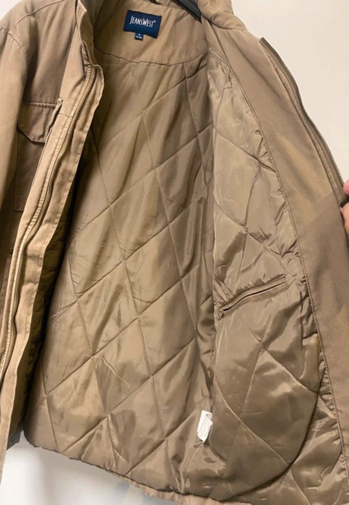 Manteau beige JeansWest taille S/M entre aisselles 60 cm - photo numéro 5