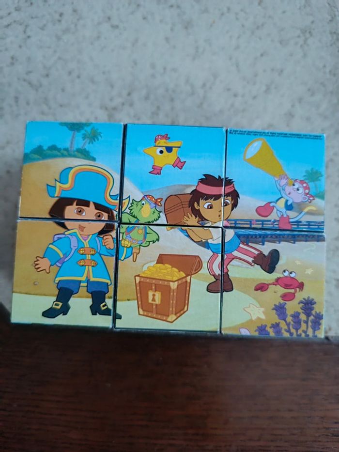 2€ Puzzle cubes 6 faces Dora l'exploratrice - Y2K 2004 - photo numéro 7