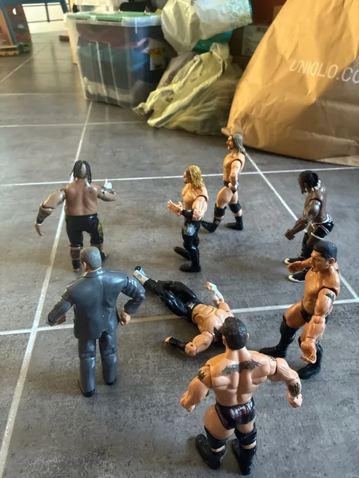 Lot de 8 figurines catch WWE jakks Pacific 2003 2004 et 2005 - photo numéro 5